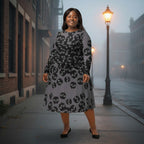 Catacomb Midi Dress in Coal